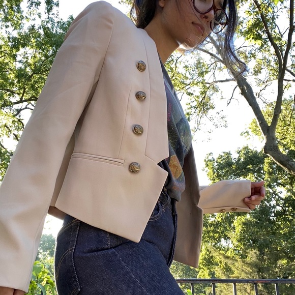 SOLD—Pale Pink Blazer - Picture 4 of 5